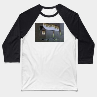 Black Tiny House Baseball T-Shirt